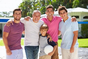 group of men in hampton park