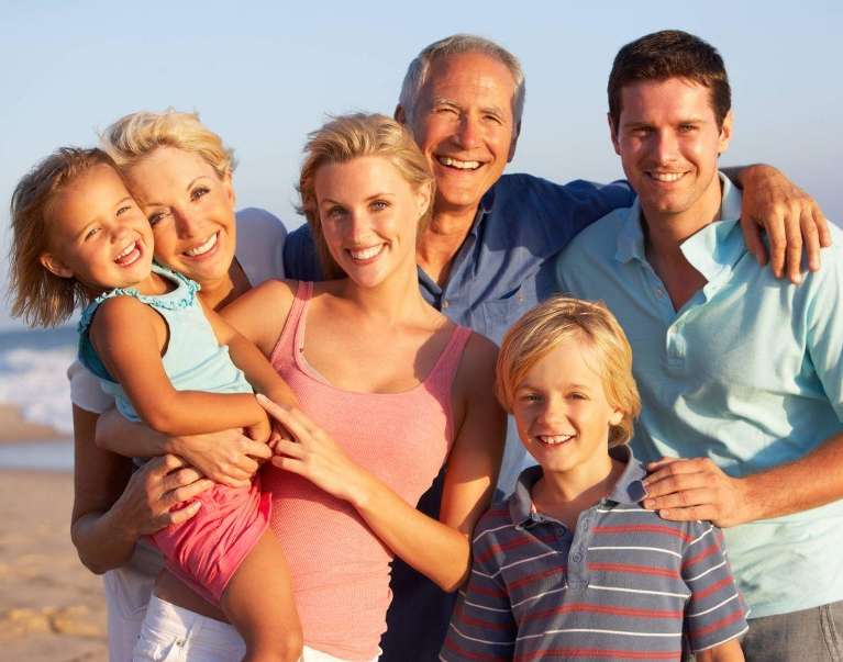 a family at the beach in hampton park