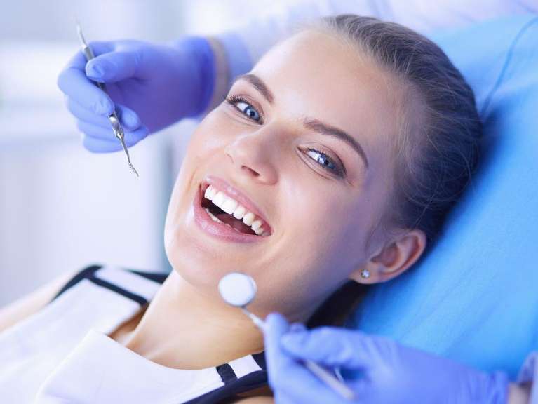 woman at the dental clinic in hampton park